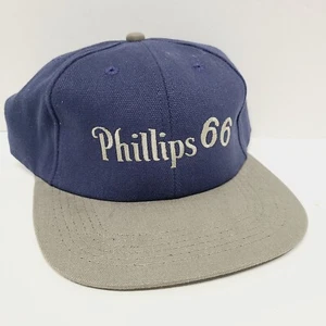 Gorra bordada Phillips 66 vintage lubricantes petróleo gas logotipo cierre a presión - Imagen 1 de 8