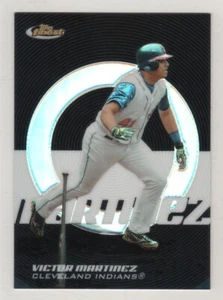 2005 Topps Finest Black Refractor #099 Victor Martinez Cleveland Indians ##/99 - Picture 1 of 1