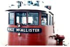 Grace Mcallister Tug Boat Photograph Vintage 4X6 With Smiling Captain