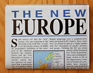 Mapa de diciembre de 1992 de National Geographic; la nueva Europa - Imagen 1 de 3