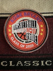 2020 NBA KOBE BRYANT HALL OF FAME INDUCTION ROUND PATCH NEW OTHER 3” W - Picture 1 of 2