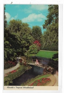 VTG Postcard Florida's Tropical Wonderland - Cypress Gardens - Picture 1 of 2