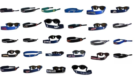 MLB Neoprene Sunglass Strap Holder NEW Choose Your Team Logo Cover