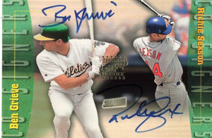 1999 Topps Stadium Club Co-Signers Ben Grieve Richie Sexson #CS1 Auto