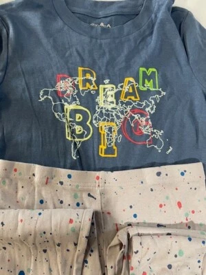 Joe Boxer Boy's Size 10 Blue And Grey Snug Fitting 2-Piece Pajama Set/New/ - Image 1 of 4