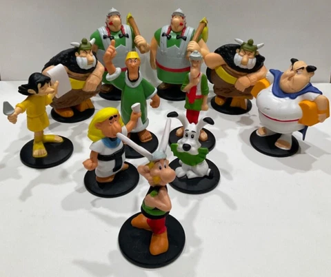 11 figurines ASTERIX McDonald Toys Les Editions Albert Rene extremely rare Cover