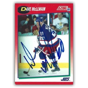 Dave McLlwain Autographed 1991 Score Card - Imagen 1 de 2