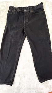 Jeans Levis Red Tag 550 negros para hombre 40" X 30" 100 % algodón relajado cónico - Imagen 1 de 9