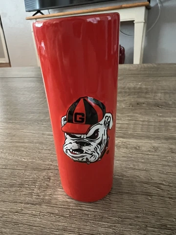 University Of Georgia Bulldogs UGA Bulldogs Ceramic Double Shot Glass~4.25” Cover