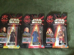 Star Wars Episode 1 Hasbro 1998 Commtech Amidala Valorum Ric Olie Carded - Picture 1 of 5