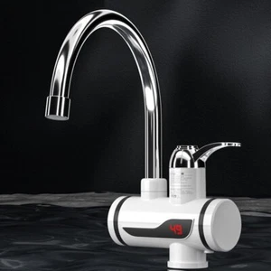 360° LED Elektrisch Wasserhahn Sofort Heizung Kalt Durchlauferhitzer Küche 3000W - Bild 1 von 12