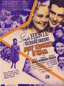 MY LUCKY STAR Original 1935 Movie Herald Sonja Henie Richard Greene Wasleys