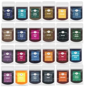 Tela Tinte 24 Colores Tie-dye Polvo Ropa Almohada Bufanda Hecha a Mano Hágalo Usted Mismo Pigmentos - Imagen 1 de 32