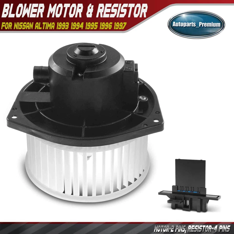 Kit de resistencia de motor soplador HVAC delantero para Nissan Altima 1993 1994 1995 1996 1997 Foto 1 de 4