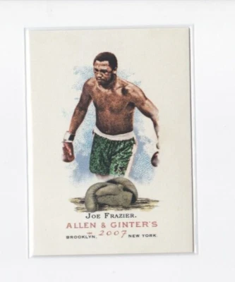 JOE FRAZIER 2007 TOPPS ALLEN & GINTER'S CARD- "SMOKIN' JOE" SHIPS FREE - Image 1 of 4