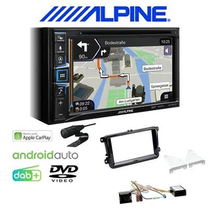 Alpine Autoradio Apple CarPlay DAB+ für Skoda Octavia II Facelift mit Canbus - Bild 1 von 6