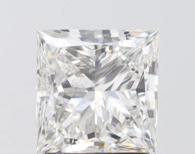 2 CT Princess Cut Lab Grown Diamond Engagement Ring - IGI Certified - Image 1 of 2