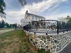 INCREDIBLE WROUGHT ESTATE HANDMADE  IRON FENCING - WFP43