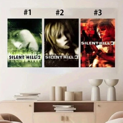 Silent Hill 2 & 3 Vintage Horror Game Posters, Silent Hill Wall Art Poster - Image 1 of 4