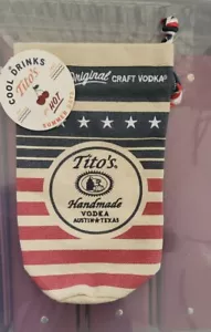 Bolso de botella de vodka bandera estadounidense Tito's Austin Texas - Imagen 1 de 2