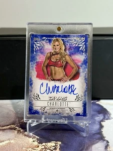 2016 WWE Topps Undisputed CHARLOTTE FLAIR Divas Autograph Blue /25 On-Card Auto - Picture 1 of 2