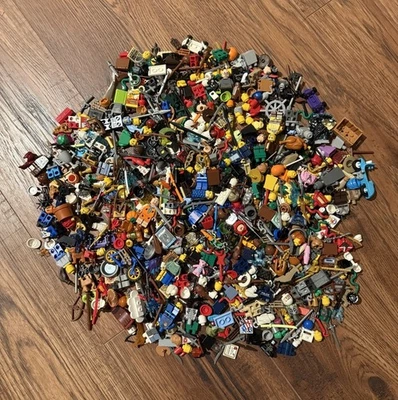 乐高迷你人偶零件和配件批量散装(忍者、CMF、海盗、波特) — 第 1/4 张图片