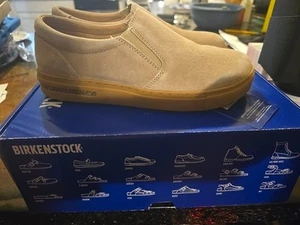 Birkenstock Oswego suede leather shoes grained sandcastle EU 37 US 6 Narrow Fit - Picture 1 of 12