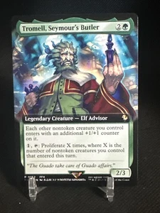 Tromell, Seymour's Butler Extended Art #162 Magic The Gathering Final Fantasy - Imagen 1 de 6