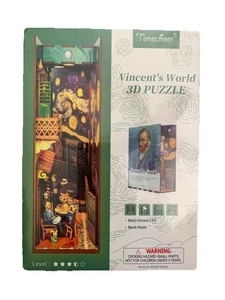 Tonecheer 3D Puzzle DIY Book Nook Kit Vincent's World New Sealed - Picture 1 of 6