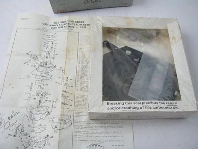 Wells CK502 Carburetor Rebuild Kit - Carter BBD 2-BBL - image 1 of 4