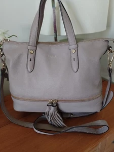 Radley Taupe Leather Appleton Mews Hand/Crossbody Bag Excellent Condition - Picture 1 of 17