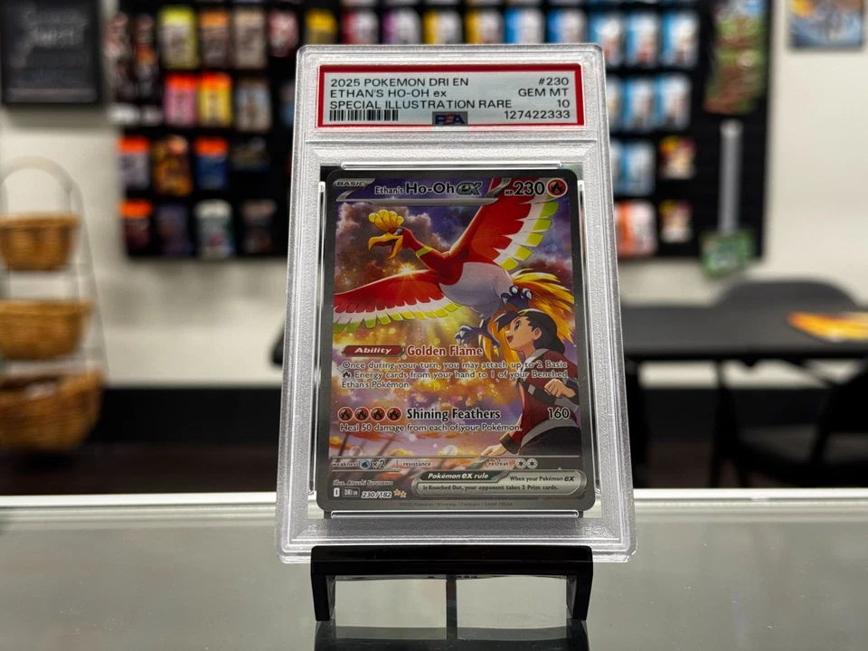 Pokémon TCG Ethans Ho-Oh EX Card 230/182 Sir Destined Rivals PSA 10 - Image 1 of 1