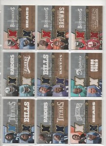 UPPER DECK SPX NFL 2007 FRESHMAN TANDEMS 2 MATERIALS      CHOOSE FROM LIST