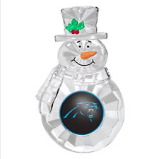 Panthers Acrylic Snowman Ornament