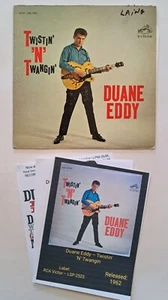 Duane Eddy "Twistin' 'N' Twangin'(1962)RCA, LSP-2525,LP, W/EXTRAS &Free Shipping - Picture 1 of 14