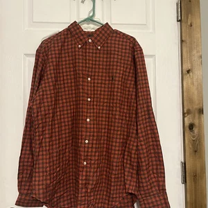 Polo Ralph Lauren Classic Fit Plaid Button Down Light Flannel Shirt Mens L - Picture 1 of 5