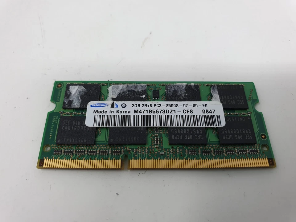 Acer Aspire 5738Z RAM Memory 2GB PC3-8500S DDR3 Samsung M471B5673DZ1-CF8 Genuine - Image 1 of 4
