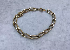 Pulsera cadena grande vintage metal tono oro - Imagen 1 de 3