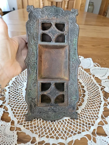 Antique Victorian Cast Iron Ornate Halltree Or Umbrella Stand Drip Tray Cover