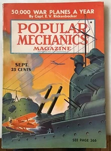 Popular Mechanics Magazine - September 1940 - WW2, Battleship of the Future - Picture 1 of 2