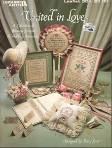 United in Love designed by Mary Scott Counted Cross Stitch Pattern Book 1984 - Picture 1 of 2