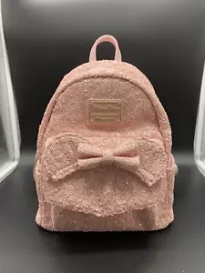 Disney Loungefly Millennial Pink Sequins Mini Backpack- Original Logo Rare HTF - Picture 1 of 17