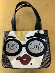 ROLF's Genuine Leather Patchwork Mini Tote Handbag Satchel Purse 42” Strap - Picture 1 of 9