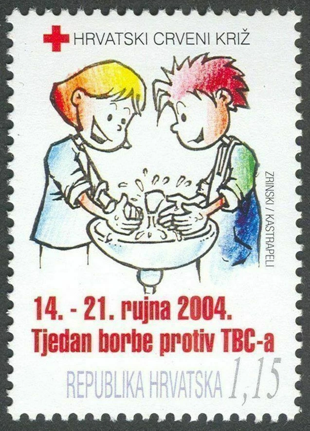 Croatia 2004, Compulsory Charity Tax Stamp (#95) Red Cross, Anti-tuberculosis - Image 1 of 1