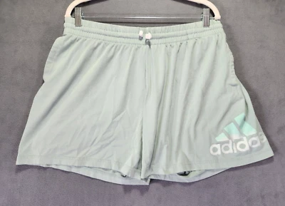 Shorts Adidas AEROREADY XL Feminino Verde Perfeito Ajuste Relaxado Mistura de Algodão - Imagem 1 de 4