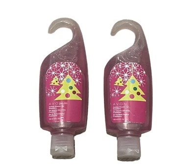 AVON 5 Fl. Oz. Holiday Shower Gel Raspberry Hanging Bottle Old Stock Two SEALED - Image 1 of 4