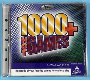 Neu versiegelt Retro PC Spiel 1000+ heiße Spiele für Windows 95 & 98 auf CD - Bild 1 von 4