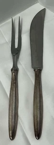 Juego de cuchillos/tenedor de carne alemanes vintage OKA 90-20 enchapados - Imagen 1 de 2