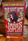 Janis Joplin Repro Concert Poster Tabletop Standee 5 1/2" X 10 1/2"