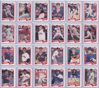 Boston Red Sox 1990 Fleer Baseball Team Set 24 Cards - Image 1 of 4